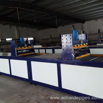 Production line for fiber reinforced polymer rebar